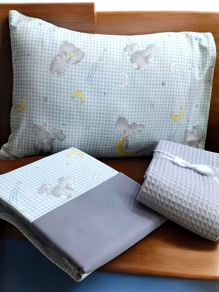 Parure de draps bébé avec plaid