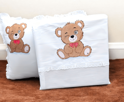 Parure de draps bébé brodé